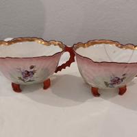 Coppia tazzine Jean Pouyat Limoges ceramica 800