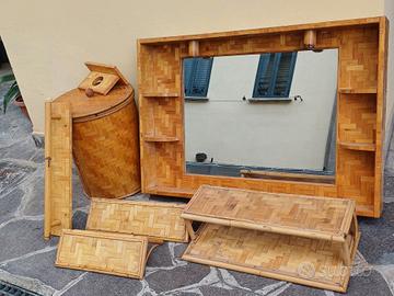 arredo bagno in bambù 