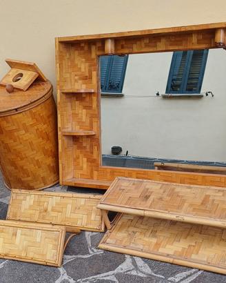 arredo bagno in bambù 