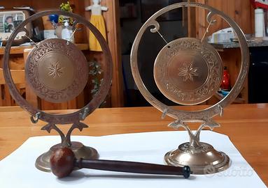 GONG DA TAVOLO IN OTTONE ANNI 60/70