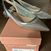 Slingback argento