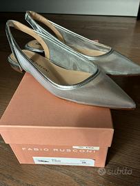 Slingback argento