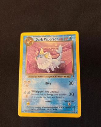 Dark Vaporeon Holo Pokemon