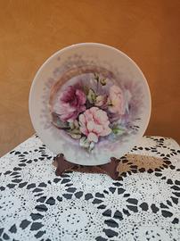 piatto decorato a mano vintage collezionismo 