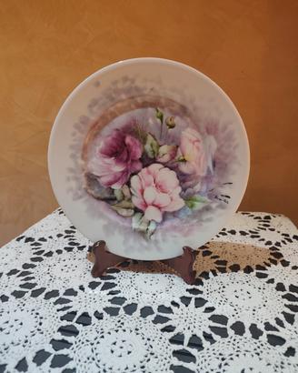 piatto decorato a mano vintage collezionismo 
