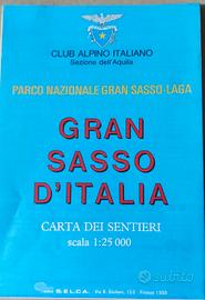 Cartina dei sentieri del Gran Sasso D'Italia