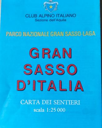 Cartina dei sentieri del Gran Sasso D'Italia