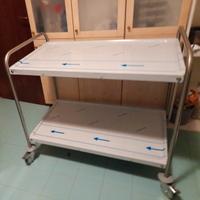 Carrello per cucine in acciaio inox