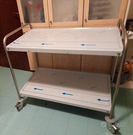 Carrello per cucine in acciaio inox