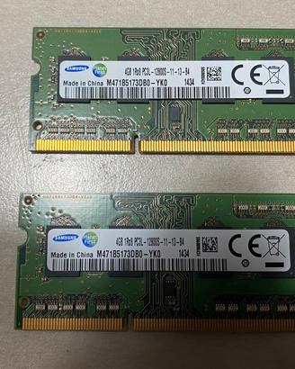 RAM Samsung 8GB (2x4GB) DDR3L 1600MHz