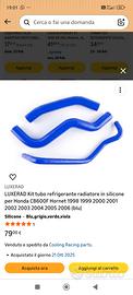TUBI SILICONE PER RADIATORI Honda Blu 