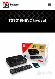 decoder satellitare TV sat con scheda 