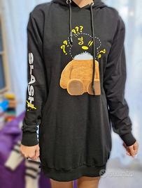 Felpa lunga oversize