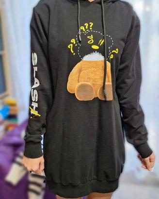 Felpa lunga oversize