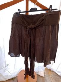 Minigonna marrone Amy Gee Taglia 44