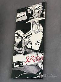 3 pannelli MDF di Diabolik e Valentina