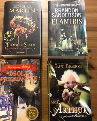 Libri fantasy Trono di spade Elantris Harry Potter