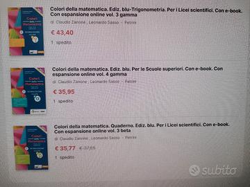 Libri di Matematica per liceo