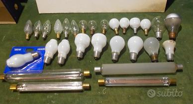 Lotto di 28 lampadine assortite