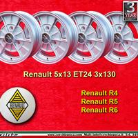 4 pz. cerchi Renault Alpine 5x13 ET24 silver R4 R5