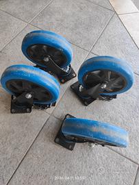 4 ruote per carrello 360 gradi