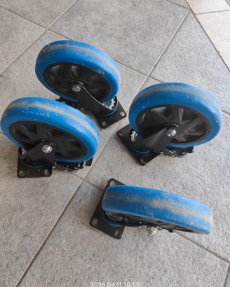 4 ruote per carrello 360 gradi