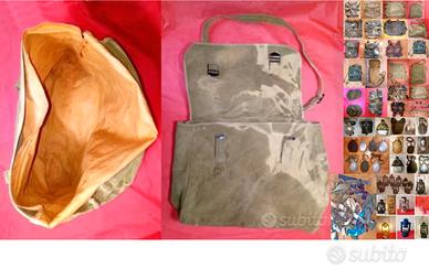 Tascapane militare e altri oggetti militari vintag