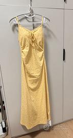 Vestito con spalline giallo