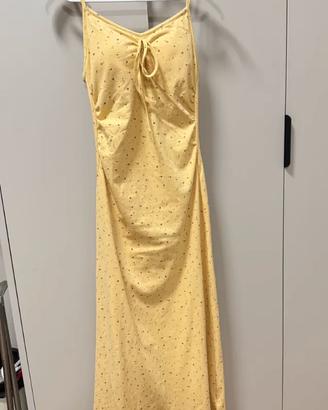 Vestito con spalline giallo