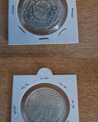 Moneta 15 euro 2008 Francia seminatrice semeuse