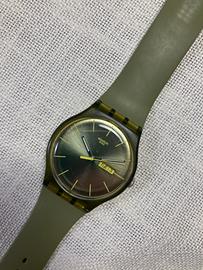 Swatch new gent olive rebel raro