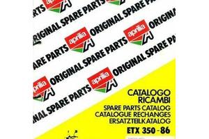 Catalogo ricambi Aprilia ETX 350 del 1986
