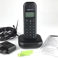 TELEFONO SENZA FILI CORDLESS AMAZONBASICS COMPLETO