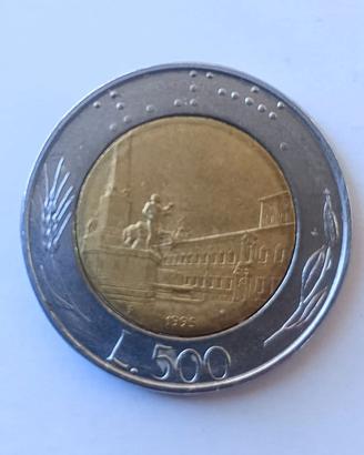 Moneta da 500 lire rara 1989