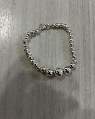 Bracciale argento 925 sfere nuovo