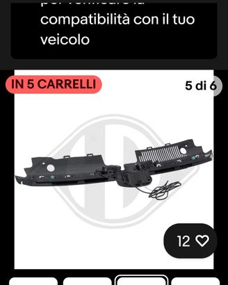 griglia sportiva con LED Golf8 anno 2020_2024