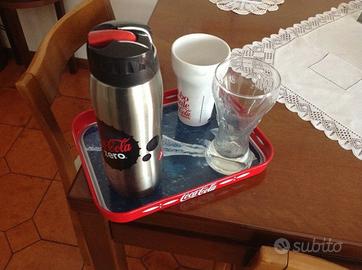 Gadget coca&cola vassoi thermos e altro -lotto