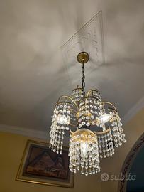 Lampadario gocce di cristallo - 4 luci