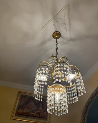 Lampadario gocce di cristallo - 4 luci