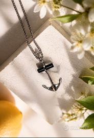 Collana Marlù da uomo con dettaglio ancora