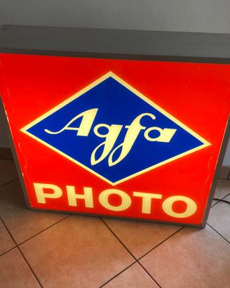 Insegna luminosa agfa 80 cm - targa cartello