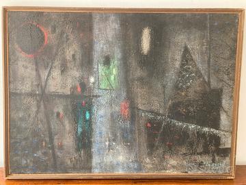 Olio su tela Giorgio Valenzin vintage