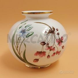 VASO CON FIORE ROSSO E GIALLO SPODE