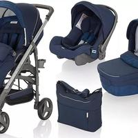 Passeggino trio Inglesina blu come nuovo 