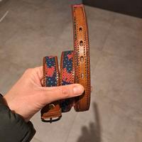 cintura vero cuoio e tessuto Naj oleari