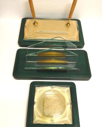 SET DESK scrivania VINTAGE 3pz Italia anni '60