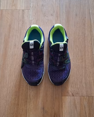 Salomon X-Celerate 2 GTX - Purple/Lime - Size 40 2