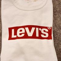 felpa levi's tg S bianco uomo/donna