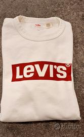 felpa levi's tg S bianco uomo/donna