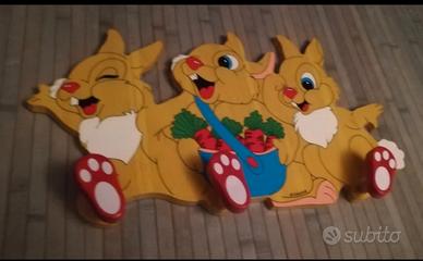 Appendiabiti coniglietti